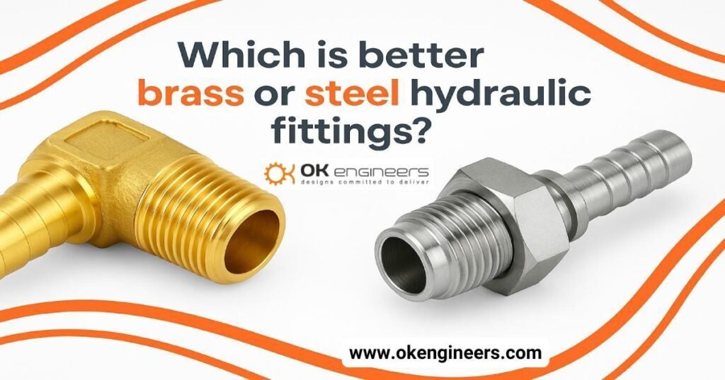 brass and steel hydraulic fittings