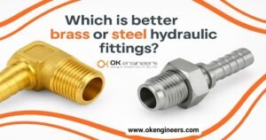 brass and steel hydraulic fittings