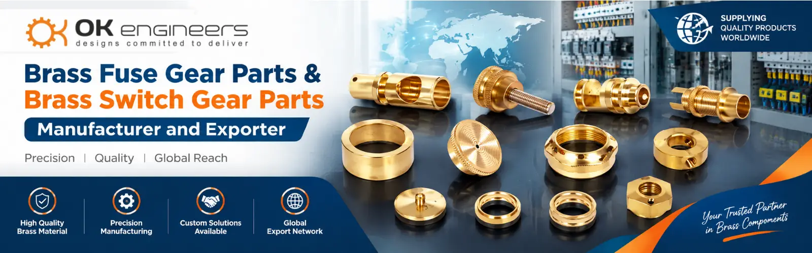 Brass Fuse Gear Parts & Brass Switch Gear Parts Manufacturer and Exporter