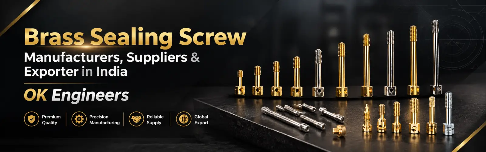 Brass Sealing Screw Manufacturers & Exporter | OK Engineers